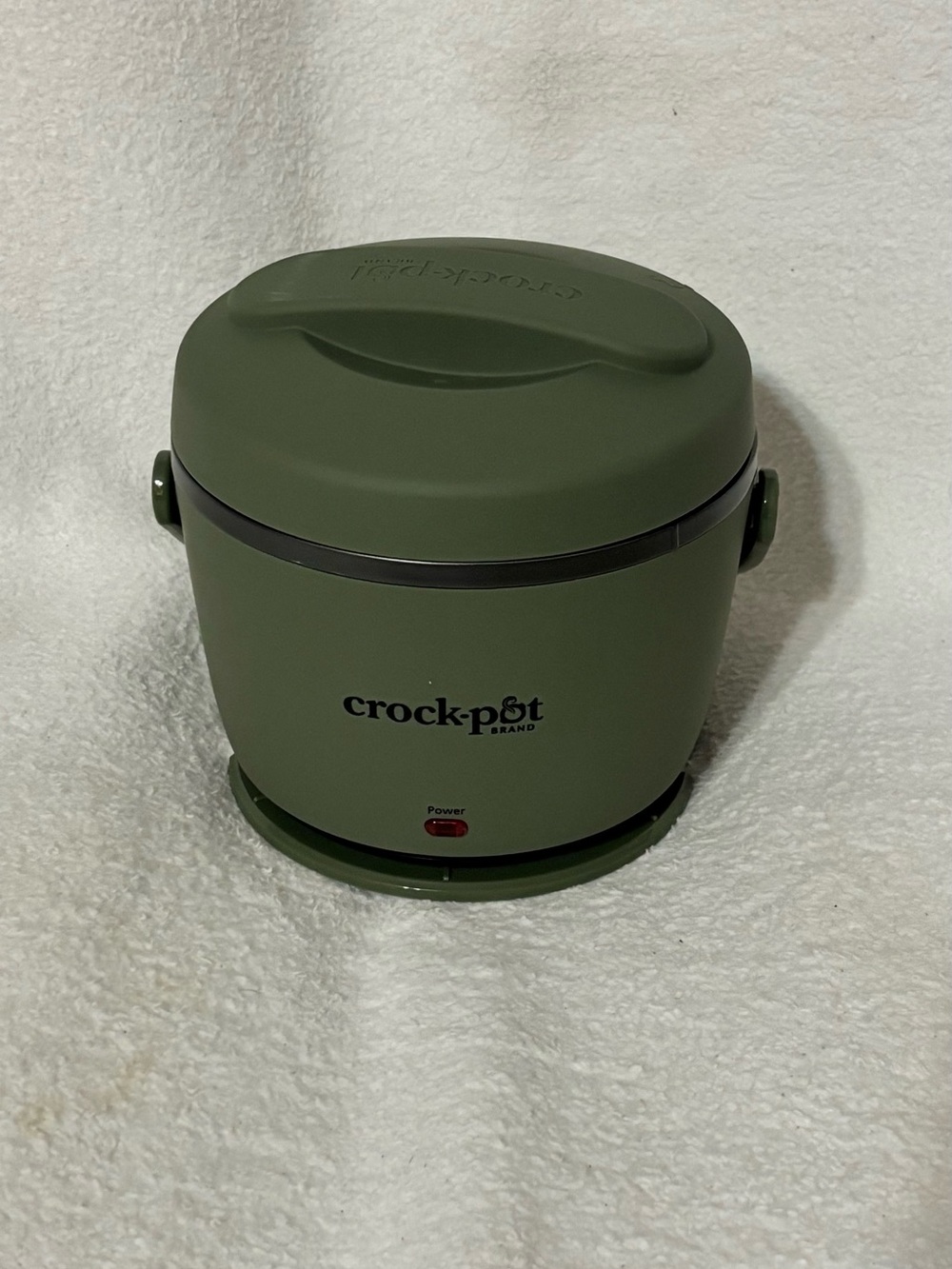 Mini Crock-Pot Compact Electric portable electric lunch Olive Green